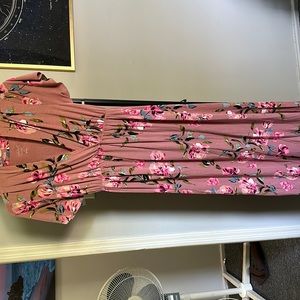 Long maternity dress , flowy light